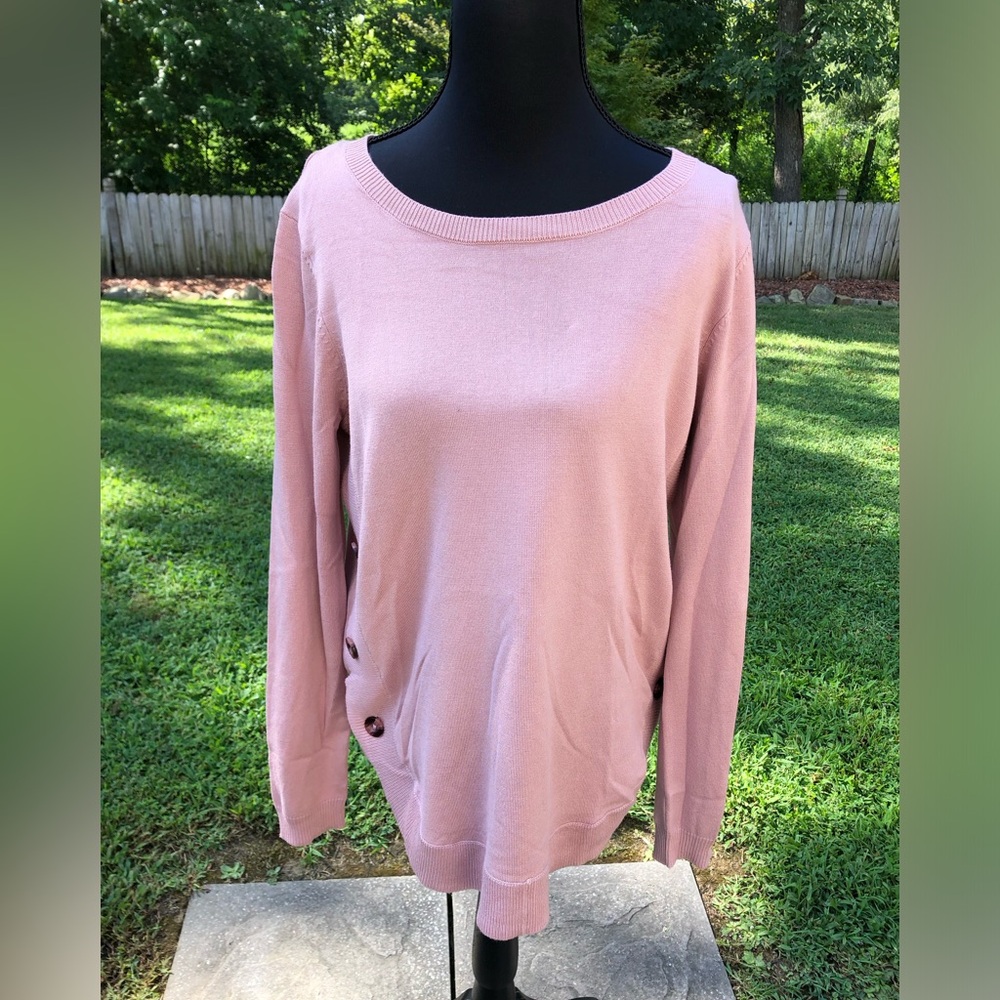 Pink Crew Neck Sweater